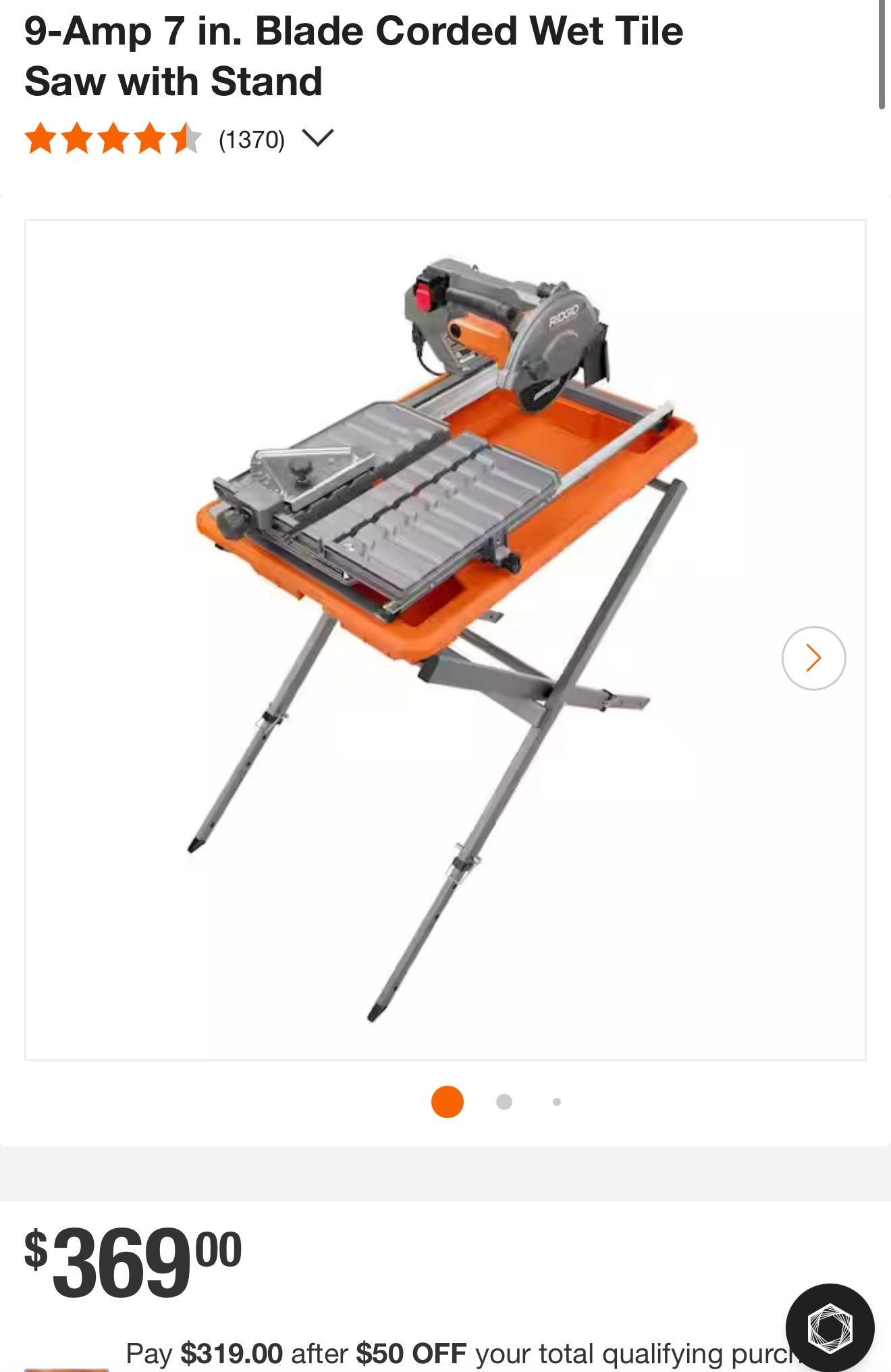 Ridgid Tile Saw