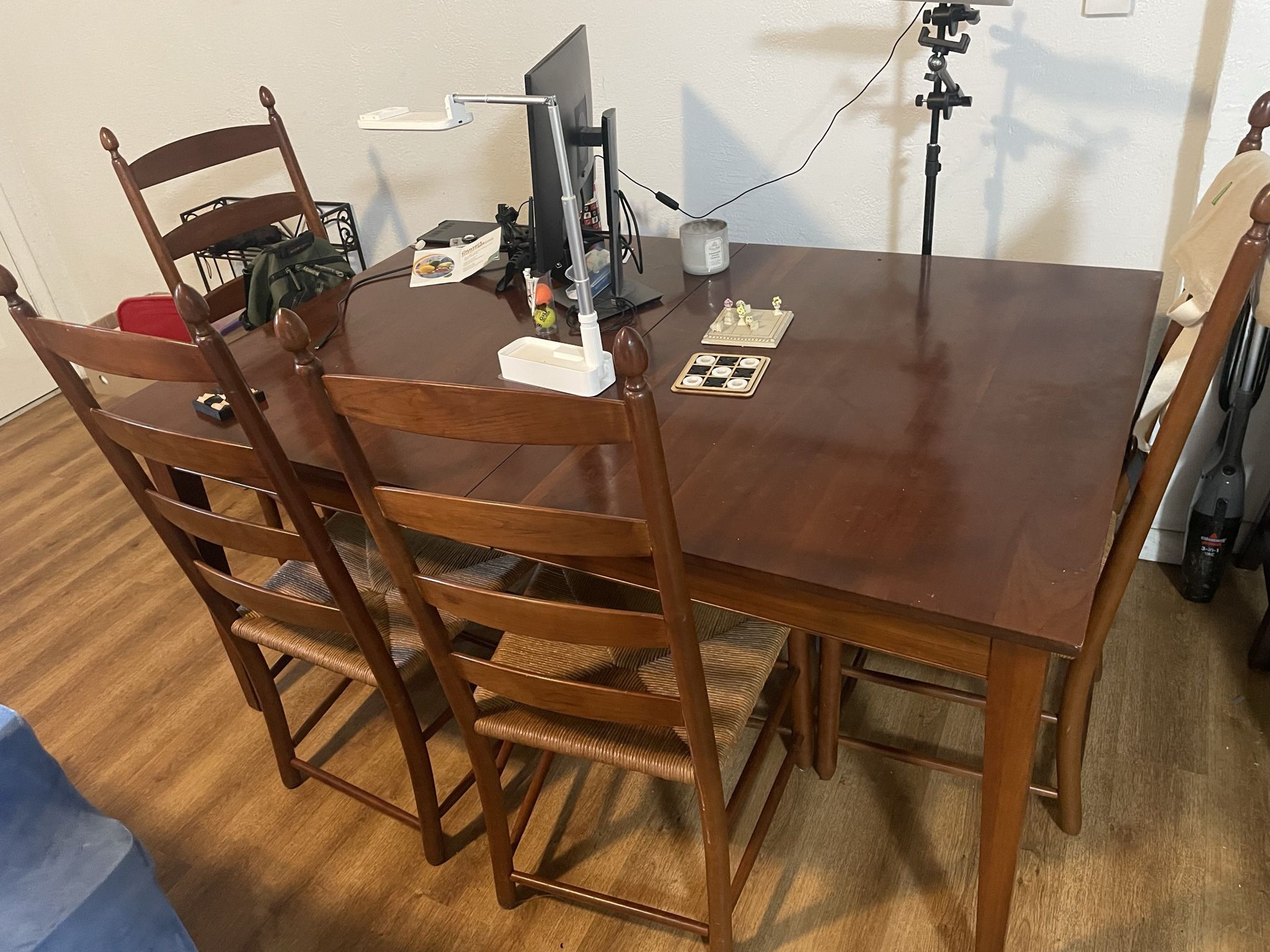 Wooden Table With 4 Chairs