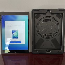 Pre-owned IPad 9th Gen 10.2-inch display with protective case
