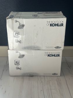 Kohler Rubicon R76217-4G-CP Shower Faucet Set - Chrome W/ Valve Set Of 2 In Box!