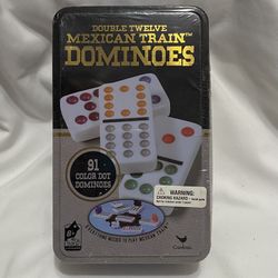 Mexican Train Dominos Tin Game