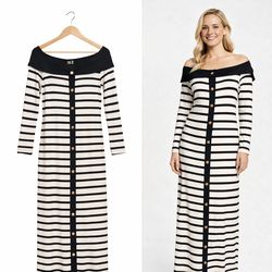 Derek Hart off Shoulder Long Sleeve Body Con Dress