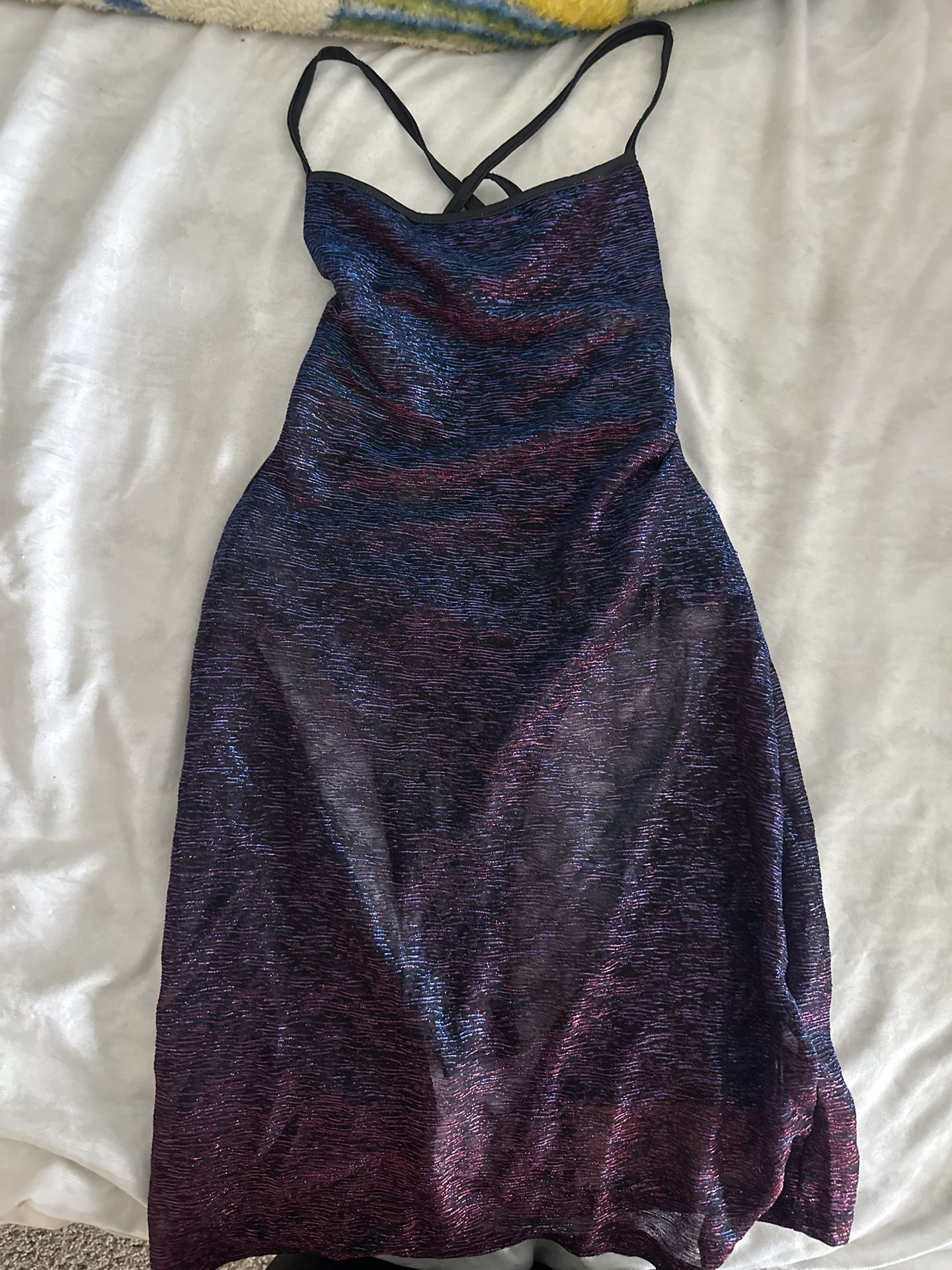 Glitter Dress With Bodysuit Attached Size SMALL 🌻🌻
