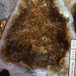 Citrine Ametheyst And Titanium Hearts