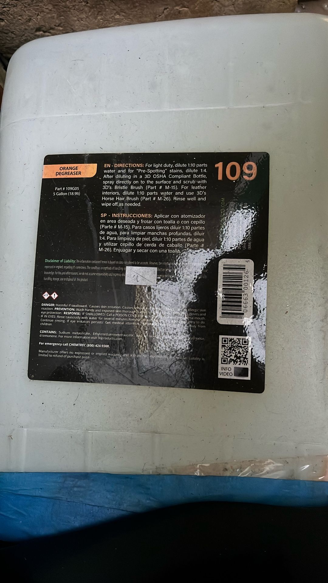 3 Gallons Orange Degreaser