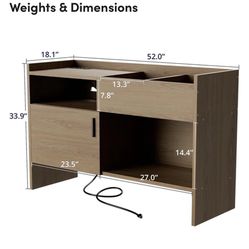 Storage Cabinet Console Table