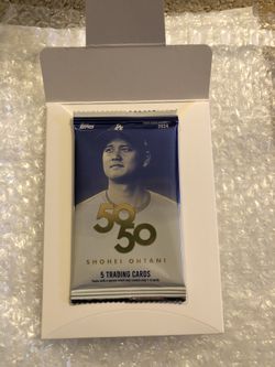 Shohei Ontani 50/50 Sealed Topps 2024 Baseball Pack