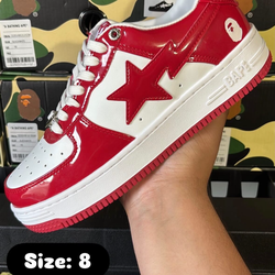 Bapesta shoes red