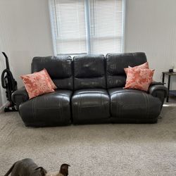 Black Leather Couch