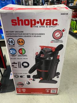 Shop-Vac 16-Gallon 6.5 HP Corded Wet/Dry Shop Vacuum with Accessories Included