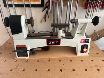 Jet 10 15 lathe with 10pc diamic wood turning tool kit
