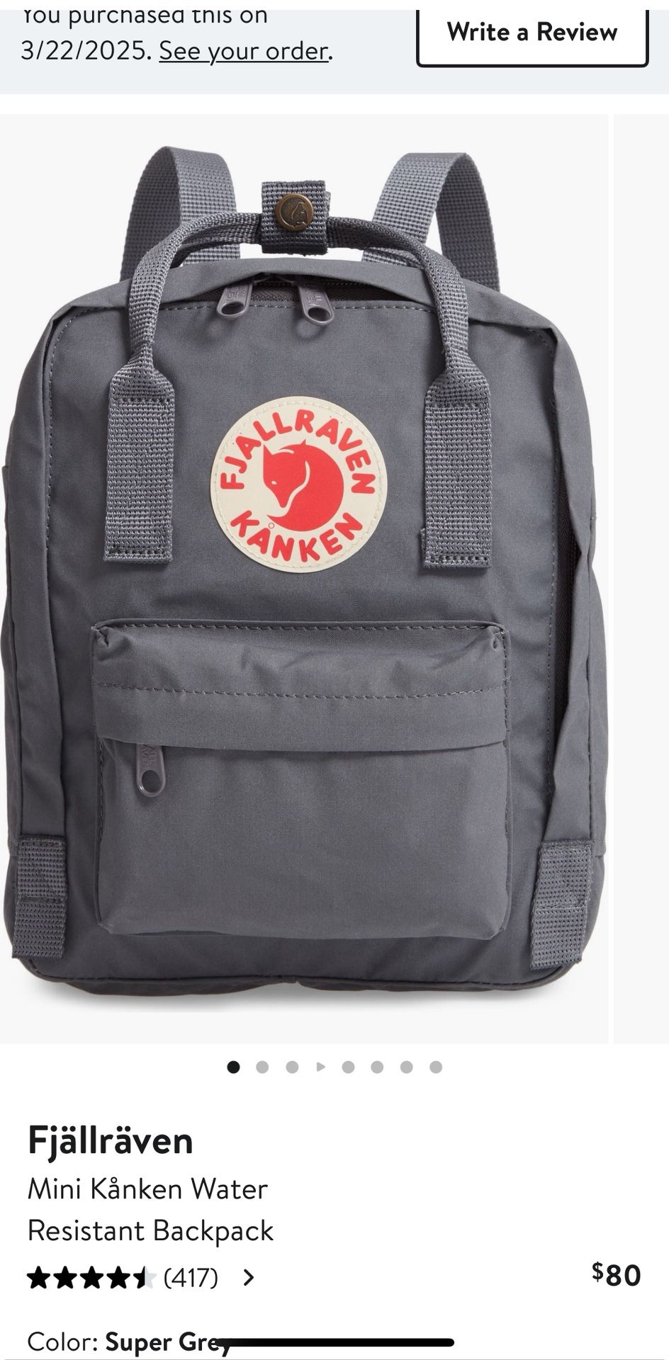 Fjällräven Mini Känken Water Resistant Backpack