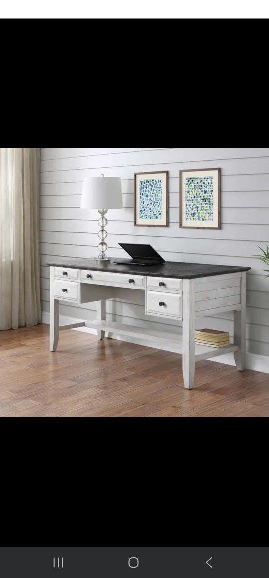 Ashlyn 60" Writing Desk w/Power Outlets