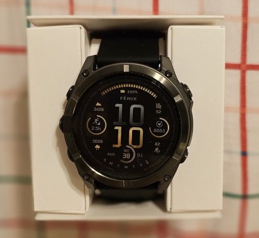 Garmin - fēnix 8 AMOLED Sapphire GPS Smartwatch 51mm Fiber-reinforced polymer - Carbon Gray DLC Titanium