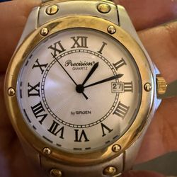 Peugeot Two-Tone Roman Numeral Watch – Excellent Condition