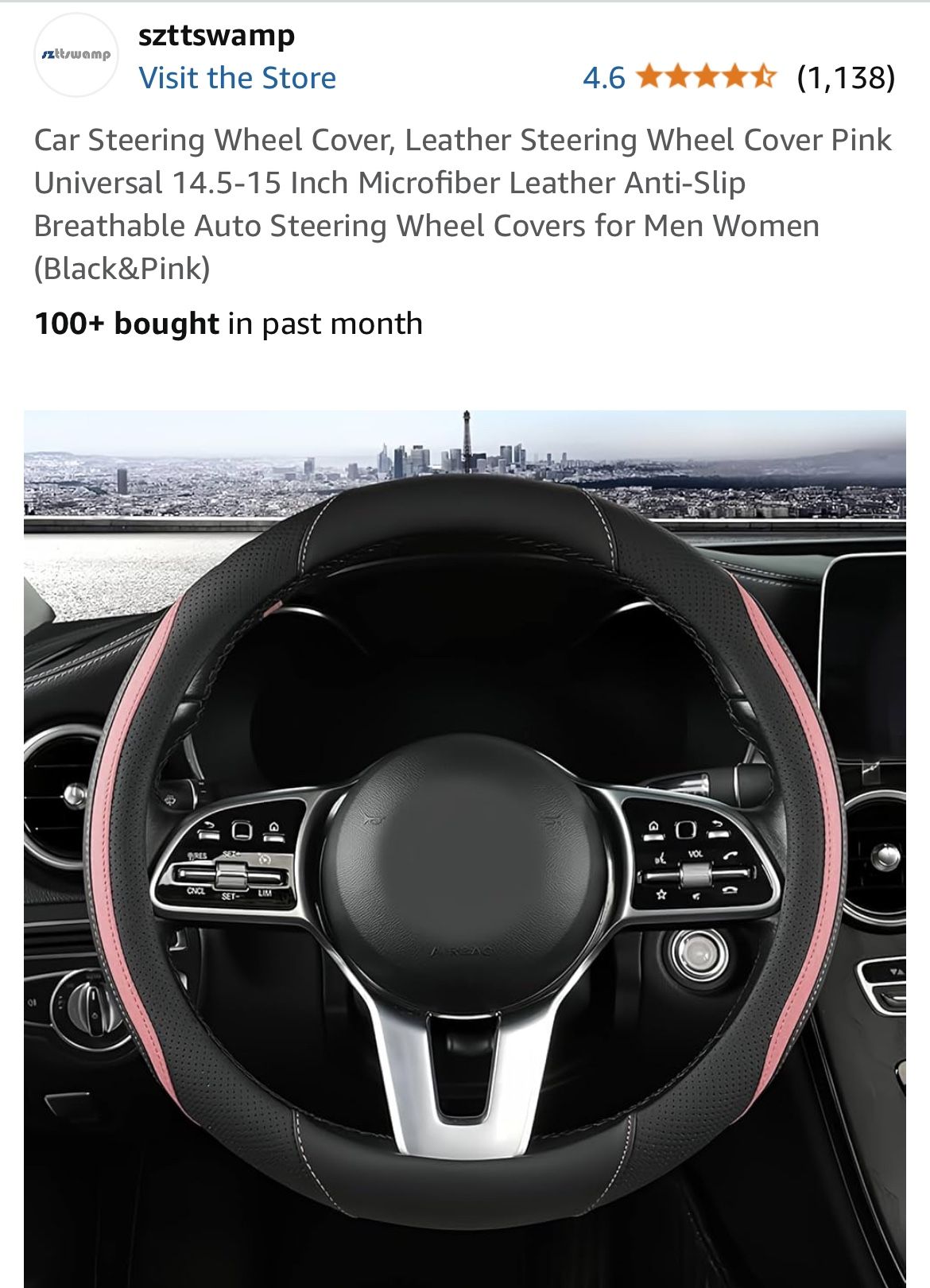 AUDI STEERING WHEEL COVER