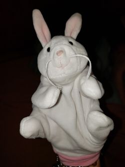 White Rabbit Hand Puppet