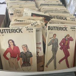 Sewing Patterns: Vogue, Butterick, Simplicity