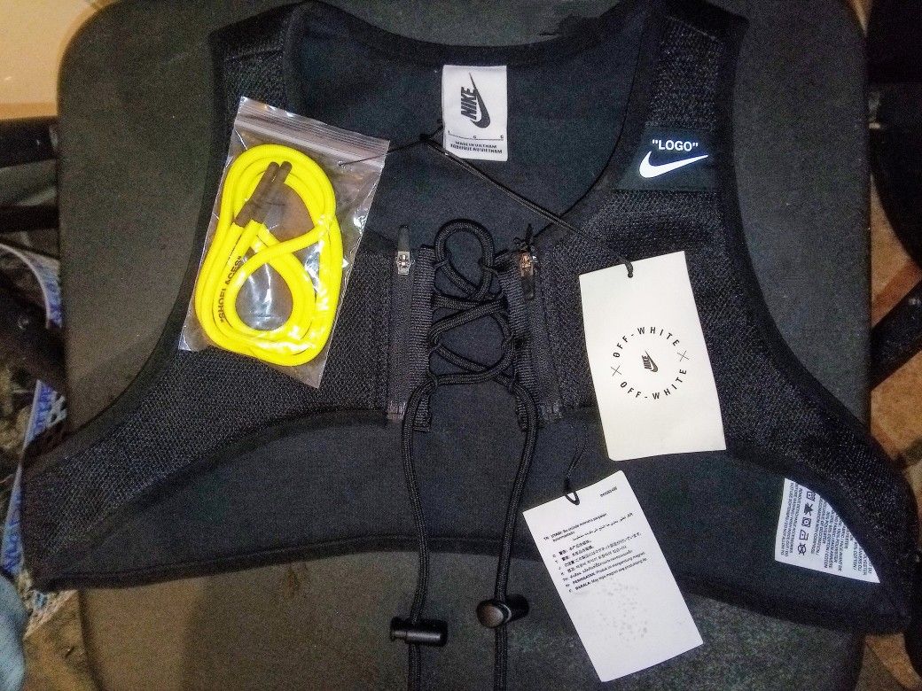 Nike x Off-White Women's NRG X Cross Bib Vest Black Size Large