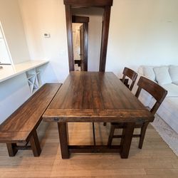 Pottery Barn Benchwright Dining table Set