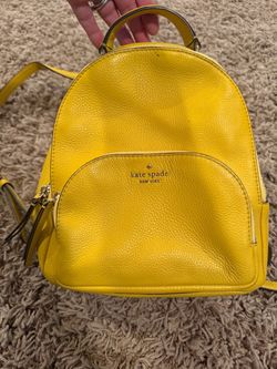Kate Spade New York Yellow Leather Mini Backpack