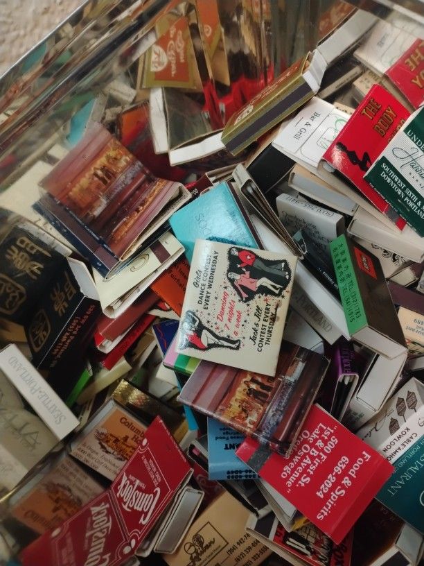 Vintage Lot About 400 Matchbooks All Different Kinds Most Are New