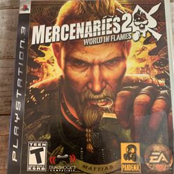 Mercenaries PS3 Game w/book 