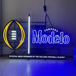 Modelo Cerveza Beer College Football LED Motion Sign