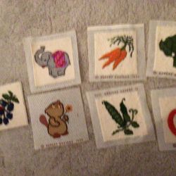 CUTE NEEDLEPOINT SQUARES