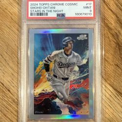 2024 Topps Chrome Cosmic Shohei Ohtani Stars in the Night PSA 9 Dodgers