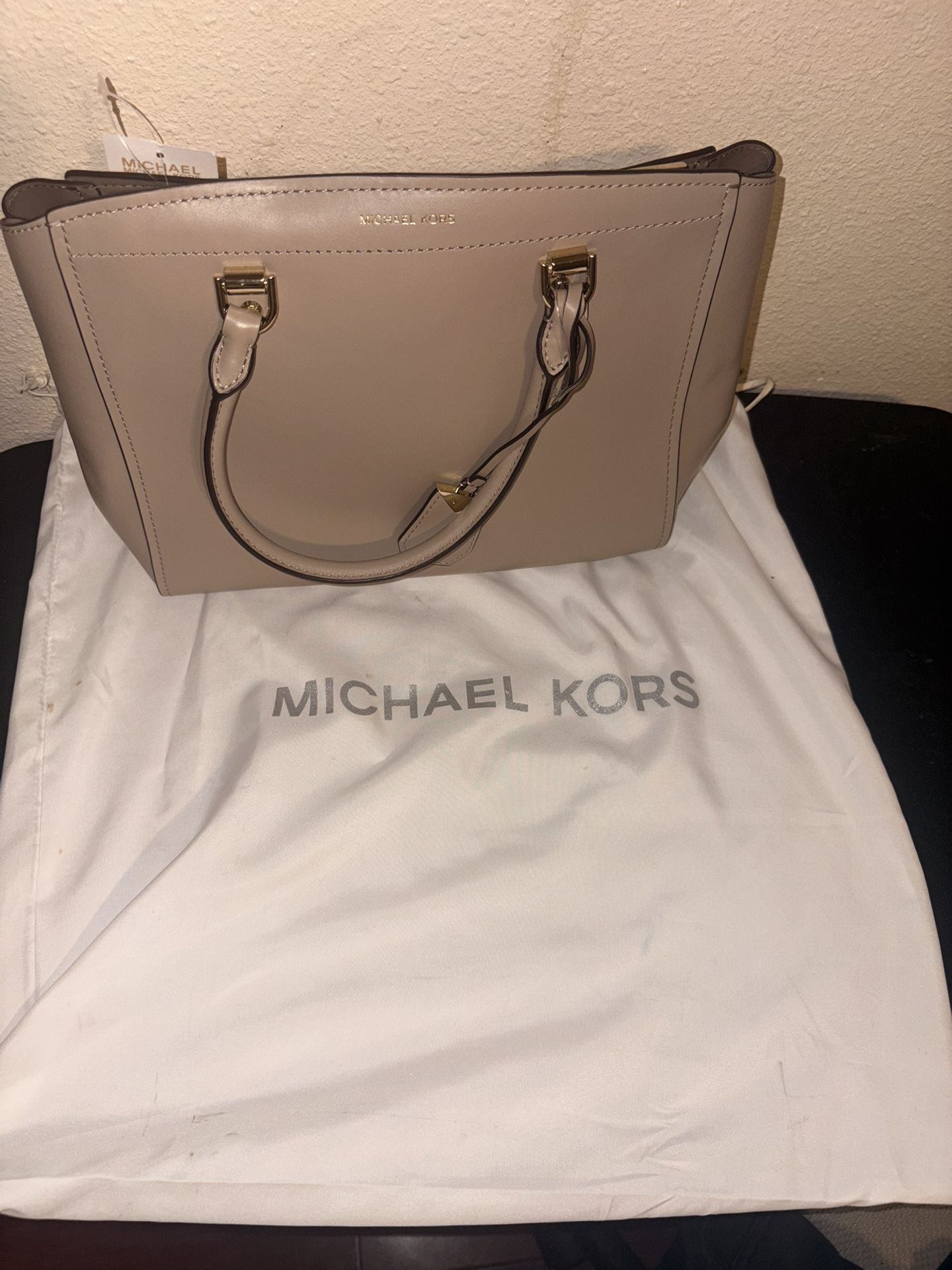 michael kors Benning Large Leather Satchel