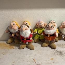 Seven Dwarfs Standing Plush Dolls