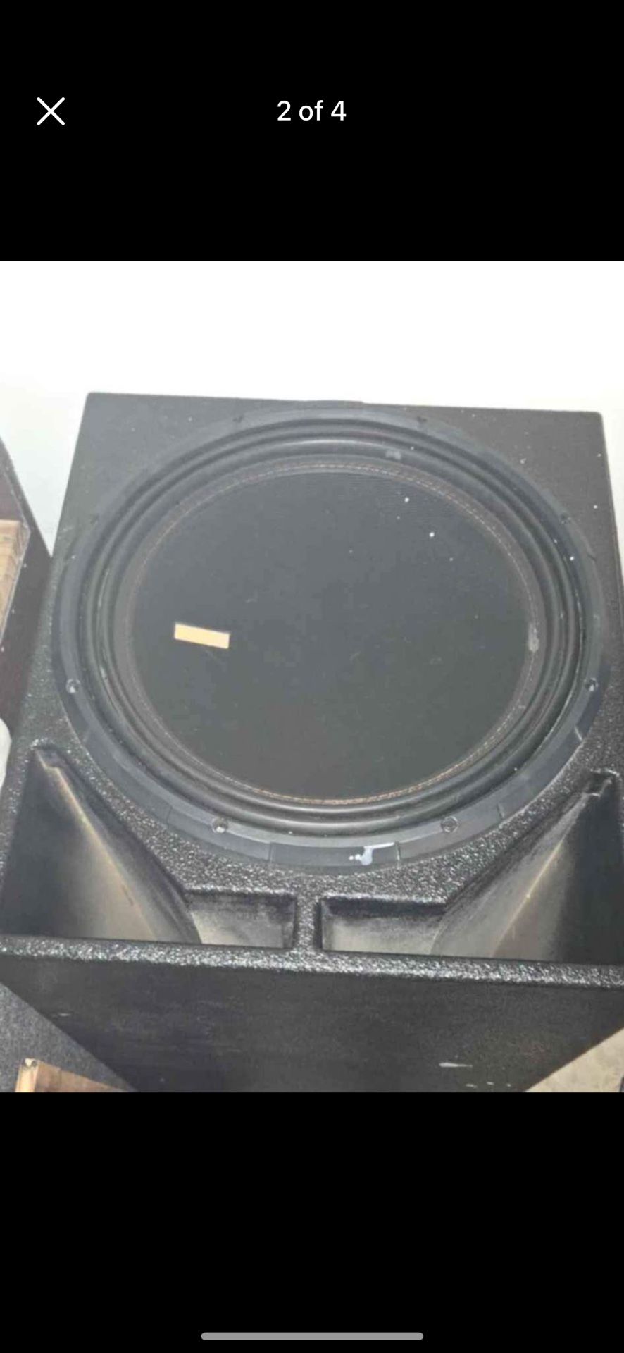 15” Subwoofer And Box Combo