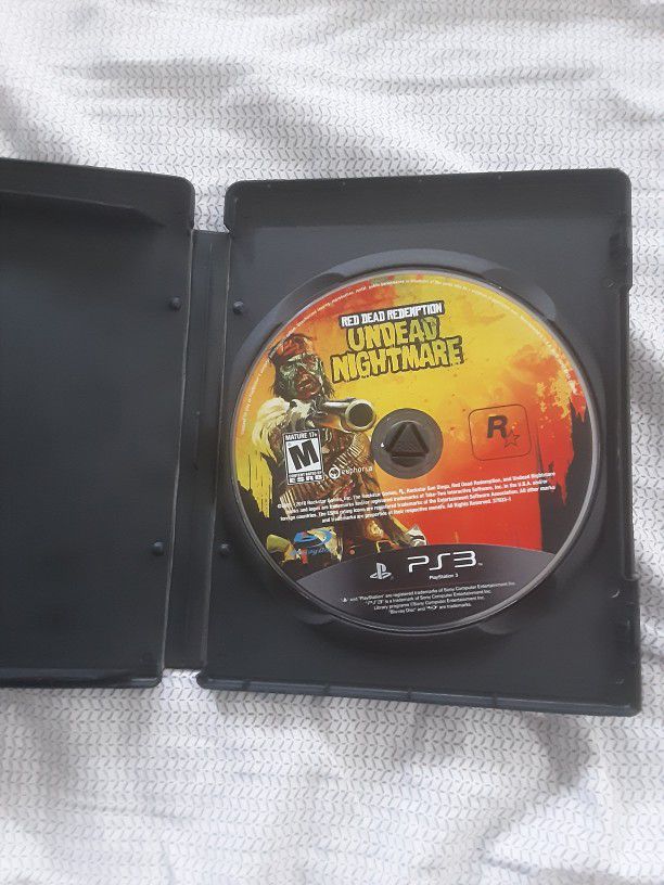 Red Dead Redemption Undead Nightmare Ps3 Blank Case