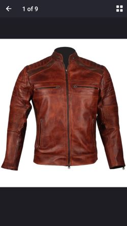 Dissrressed Cafe racer Real Leather jacket - All Sizes availabe