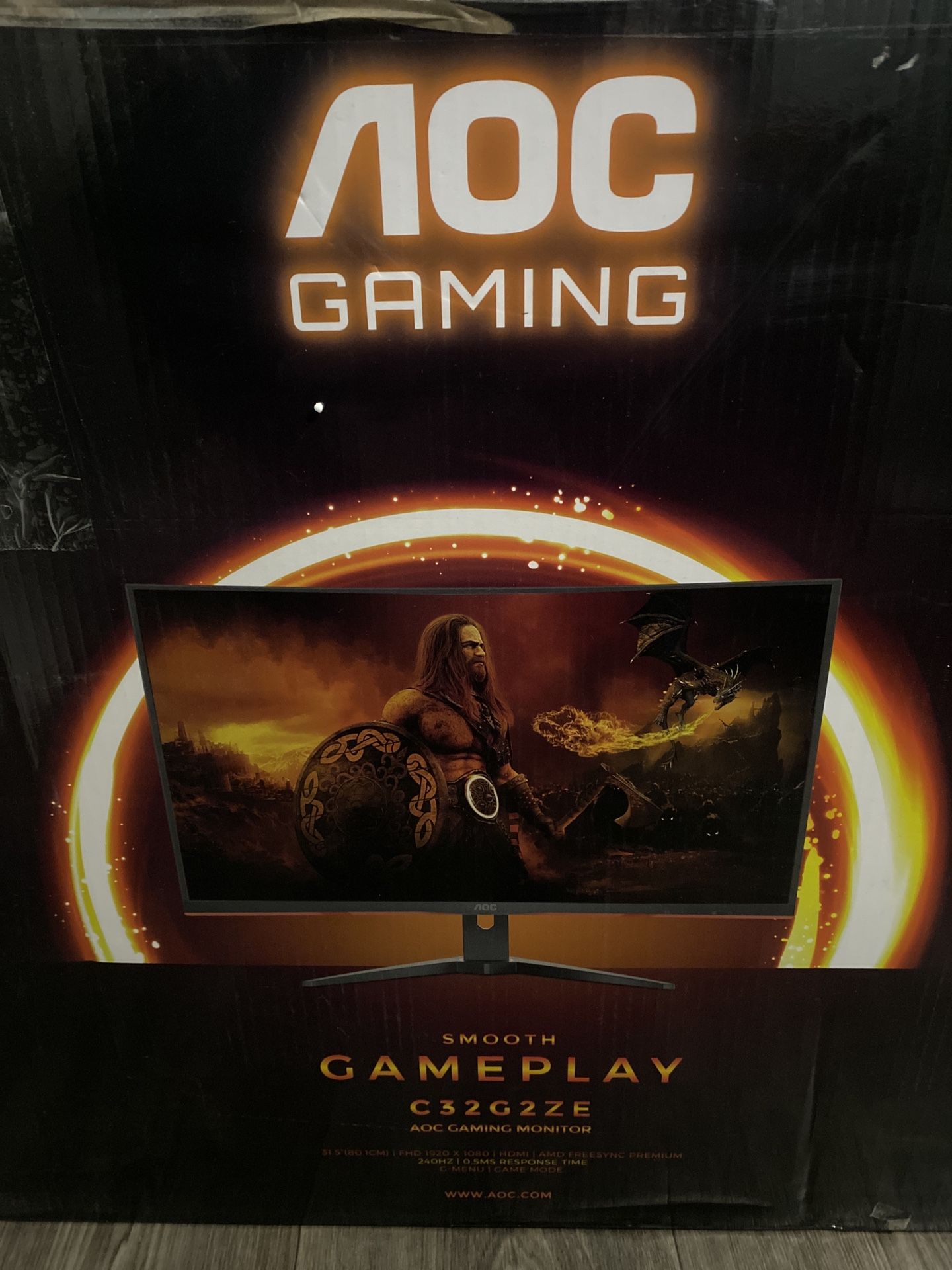 AOC Gaming Monitor 27- Inch Curved 240hz 1500r
