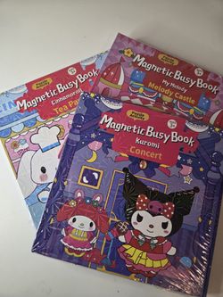 Kuromi, My Melody, Cinnamoroll Magnetic Busy Books 