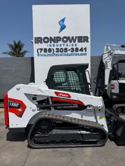 2018 Bobcat T550 Skid Steer Loader - Enclosed Cab A/C & Heater
