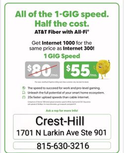 Crest Hill Cricket On Plainfield Rd & Larkin Ave Have Home Internet 🛜 Available 