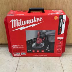 MILWAUKEE 2572B-21 AIR SNAKE M12 DRAIN CLEANING AIR GUN KIT.