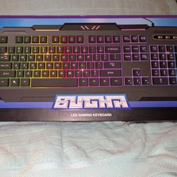 Bugha  Led Gaming Keyboard Used 