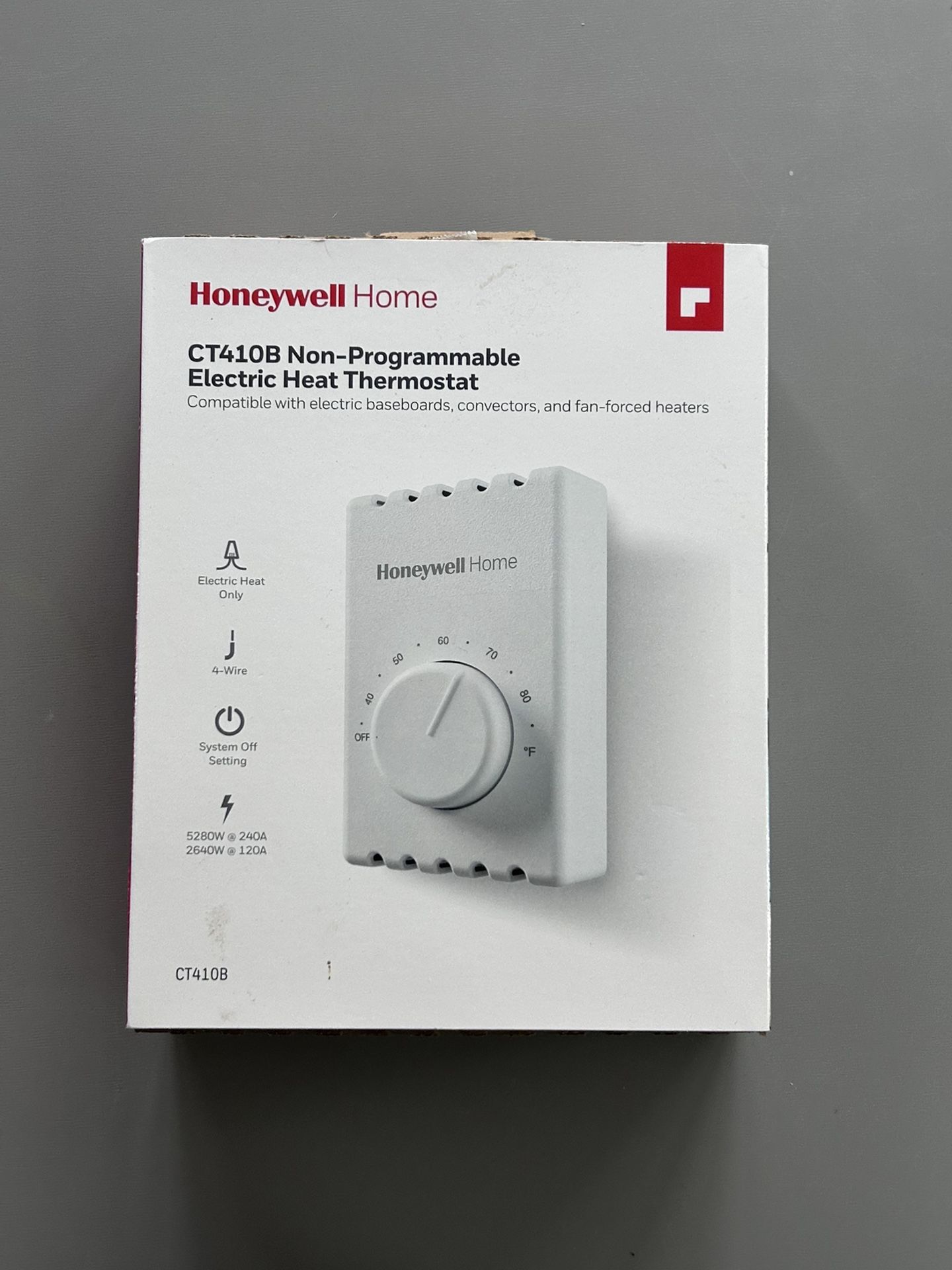 Honeywell electric heat thermostat