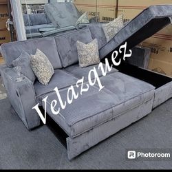 ✅️✅️Convertible Sectional W/ Cup Holder & W/ USB Port✅️