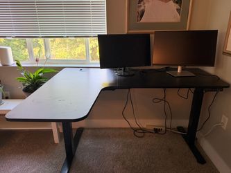 L-Shaped Electric Standing Desk
