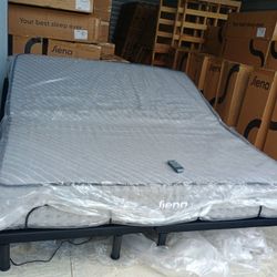 NEW CAL KING LOADED MASSAGE ADJUSTABLE BASE W LUXURY MATTRESS 