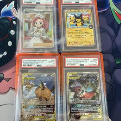 Pokemon Psa Gem Mint 10 Cards Tag Team Poncho