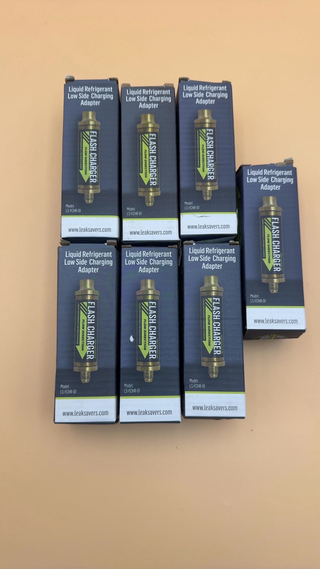 Leak Saver Flash Charger Liquid Low Side Refrigerant Charging Adapter - Lot of 7
