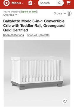 Baby Crib For Sale asking $200 OBO 