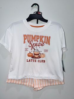 Pumpkin Spice Latte Club Pajama Set