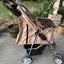 Tan Pet Stroller 